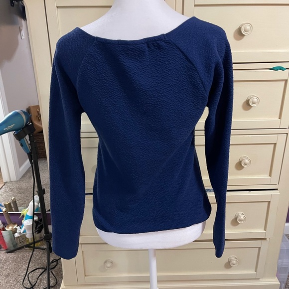 Maeve by Anthropologie Sweetheart textured long sleeve size medium preowned - Picture 2 of 3